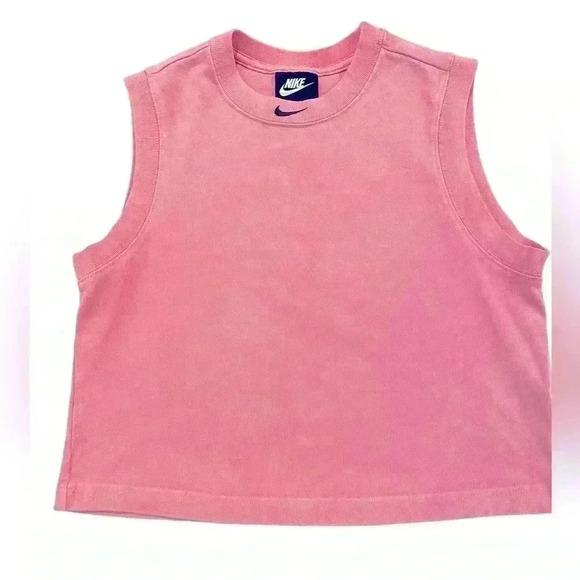 Nike Pink Muscle Tee - Picture 1 of 9